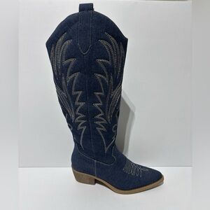 Globalwin Women’s The Western Cowboy Boots Denim, Size 7 M